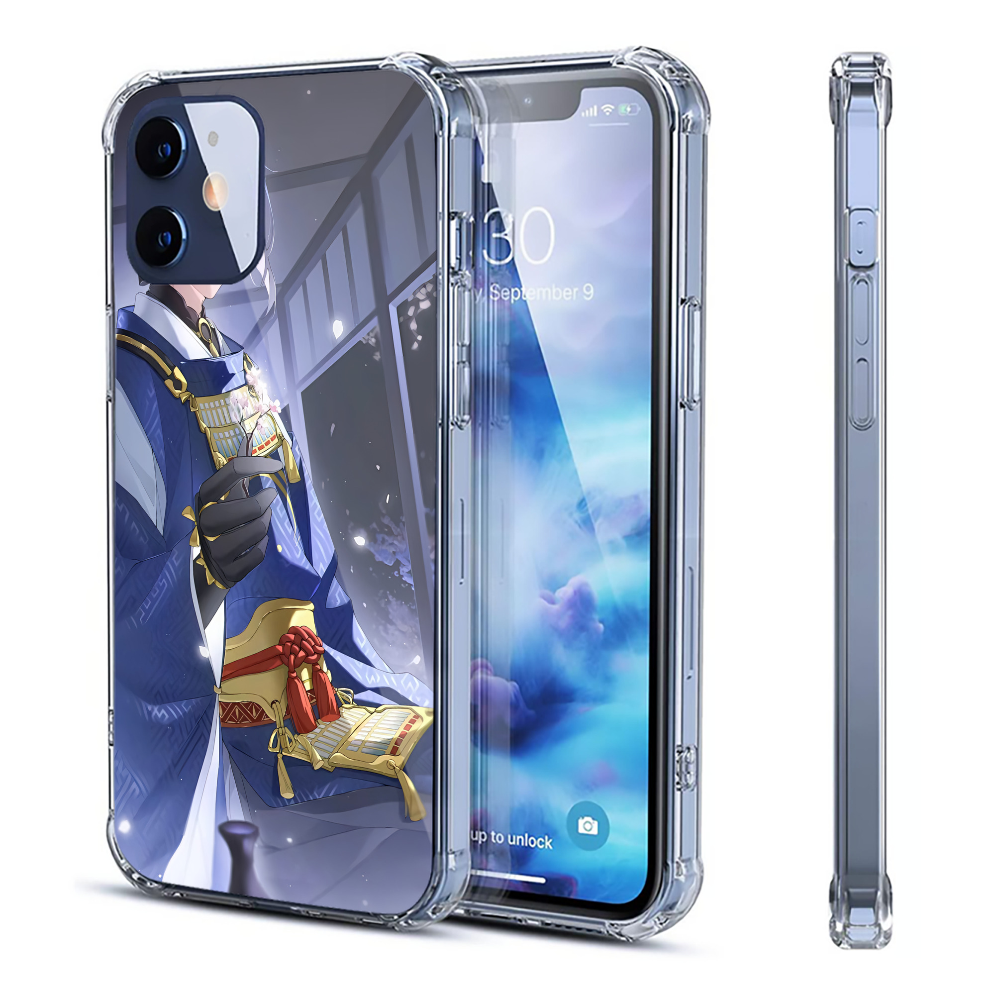 （画像用） 刀剣乱舞 Touken Ranbu 【iPhone 12シリーズ対応】透明スマホケース（クリアソフトケース）